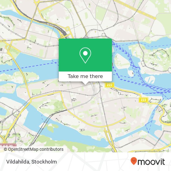 Vildahilda, Hornsgatan 29 SE-118 49 Stockholm karta