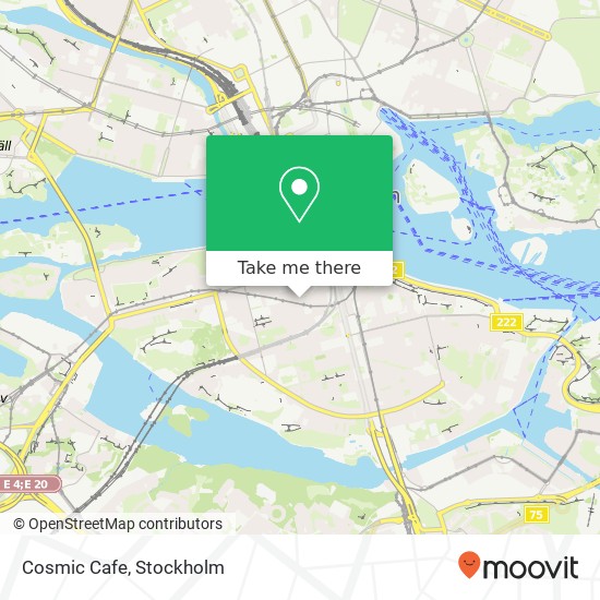 Cosmic Cafe, Wollmar Yxkullsgatan 5B SE-118 50 Stockholm karta