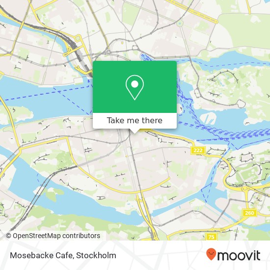 Mosebacke Cafe, Mosebacke torg 9 SE-116 46 Stockholm karta