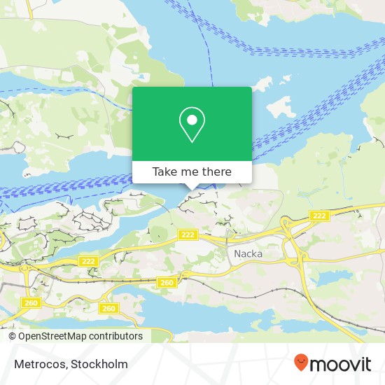 Metrocos, Augustendalsvägen 76 SE-131 52 Nacka Strand karta