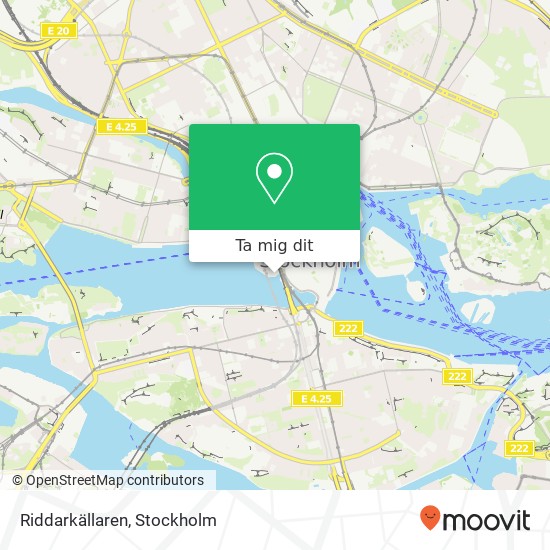 Riddarkällaren, Södra Riddarholmshamnen 19 SE-111 28 Stockholm karta