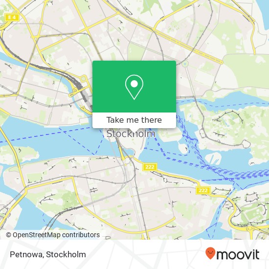 Petnowa, Köpmangatan 7 SE-111 31 Stockholm karta