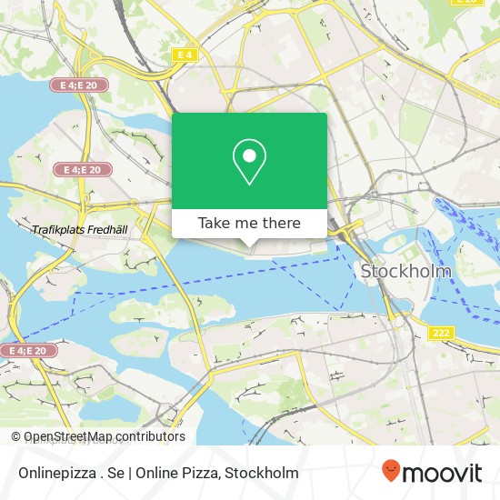 Onlinepizza . Se | Online Pizza, Kungsholmstorg 5 SE-112 21 Stockholm karta