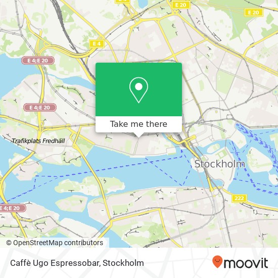 Caffè Ugo Espressobar, Scheelegatan 6 SE-112 23 Stockholm karta