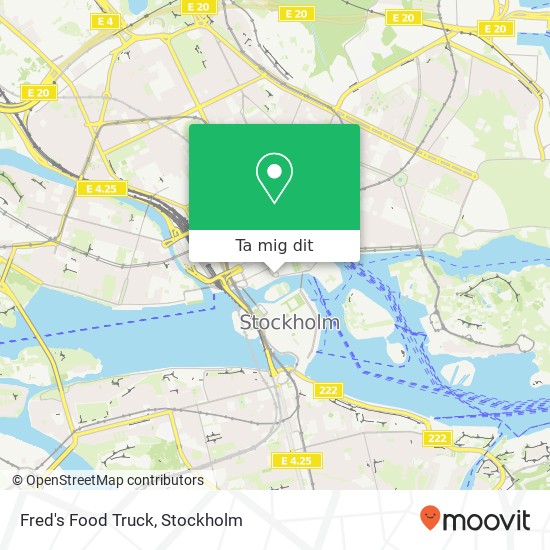 Fred's Food Truck, SE-111 52 Stockholm karta