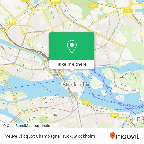 Veuve Clicquot Champagne Truck, SE-111 52 Stockholm karta