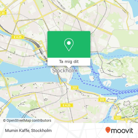 Mumin Kaffe, Österlånggatan 5 SE-111 31 Stockholm karta