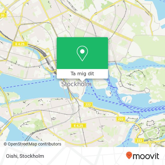 Oishi, Skeppar Karls gränd 3 SE-111 30 Stockholm karta