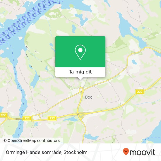 Orminge Handelsområde karta