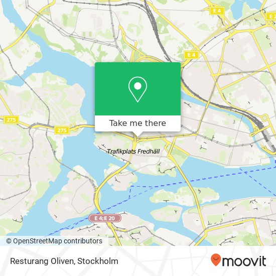 Resturang Oliven, Drottningholmsvägen SE-112 43 Stockholm karta