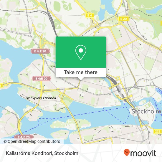 Källströms Konditori, Fleminggatan 83 SE-112 33 Stockholm karta