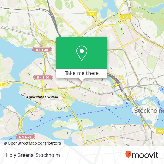 Holy Greens, Sankt Eriksgatan SE-112 34 Stockholm karta