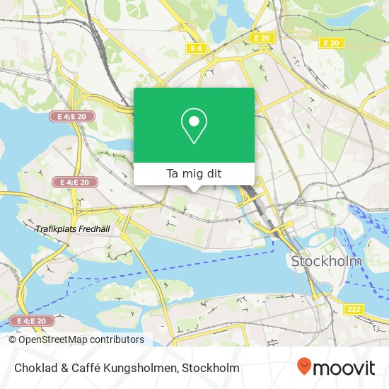 Choklad & Caffé Kungsholmen, Fleminggatan 45 SE-112 32 Stockholm karta