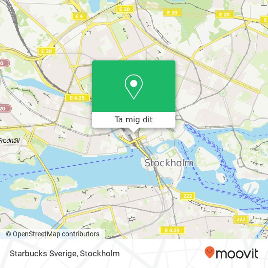 Starbucks Sverige, Centralplan 15 SE-111 20 Stockholm karta