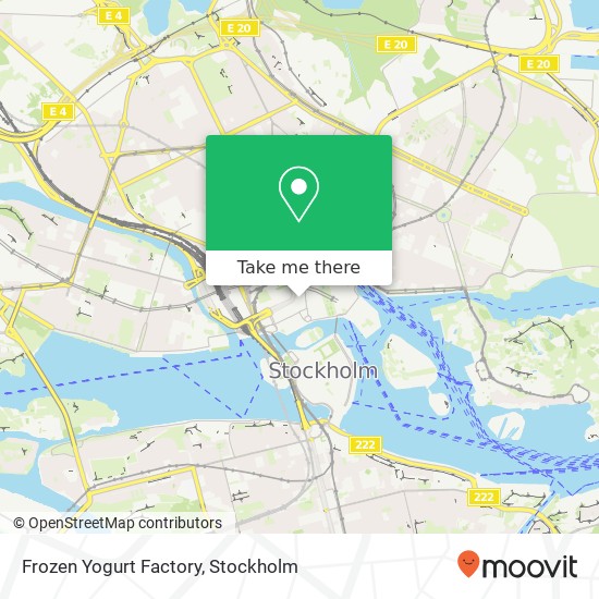 Frozen Yogurt Factory, Malmskillnadsgatan SE-111 57 Stockholm karta