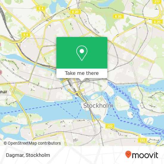 Dagmar, Klarabergsgatan 50 SE-111 21 Stockholm karta
