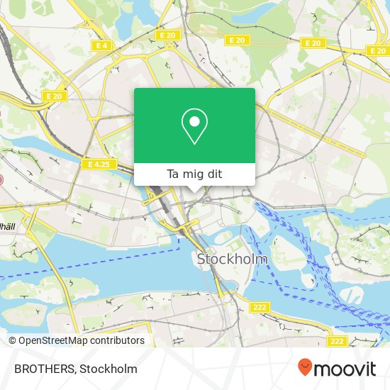 BROTHERS, Drottninggatan 53 SE-111 21 Stockholm karta