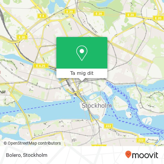 Bolero, Klarabergsgatan SE-111 21 Stockholm karta