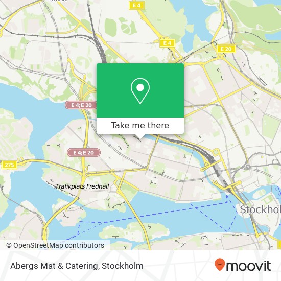 Abergs Mat & Catering, Svarvargatan 18 SE-112 49 Stockholm karta