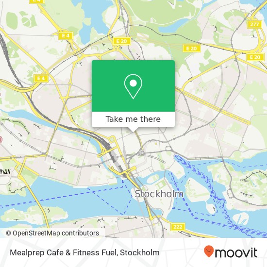 Mealprep Cafe & Fitness Fuel, Olofsgatan 6 SE-111 36 Stockholm karta