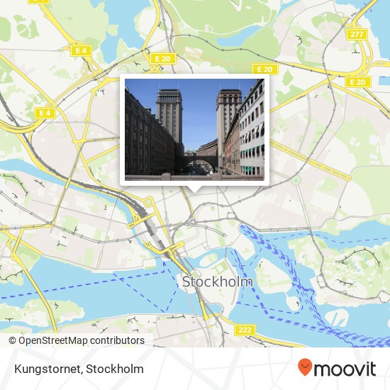 Kungstornet, Kungsgatan 28 SE-111 35 Stockholm karta