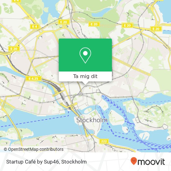 Startup Café by Sup46, Regeringsgatan 65 SE-111 56 Stockholm karta