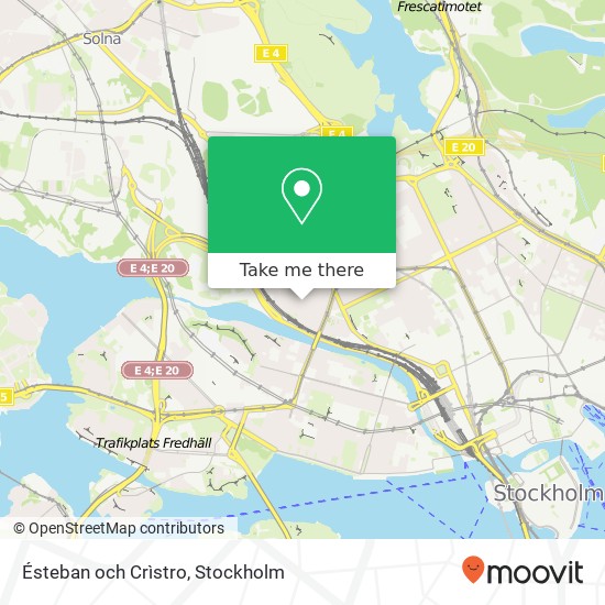 Ésteban och Crìstro, Vikingagatan 8 SE-113 42 Stockholm karta
