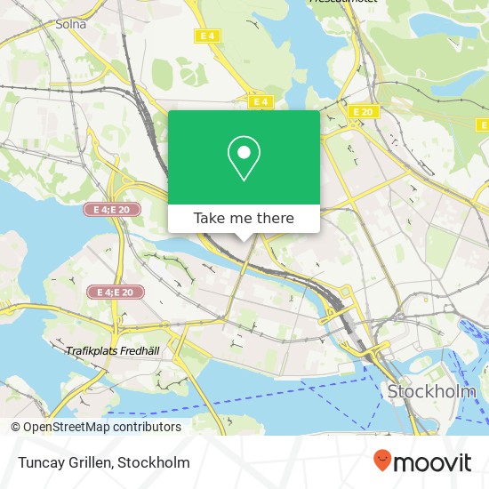 Tuncay Grillen, Rörstrandsgatan 7 SE-113 40 Stockholm karta