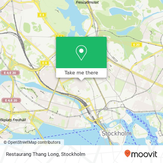 Restaurang Thang Long, Upplandsgatan 51 SE-113 28 Stockholm karta