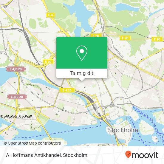 A Hoffmans Antikhandel, Olivecronas väg 4 SE-113 61 Stockholm karta