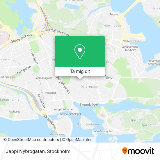 Jappi Nybrogatan karta