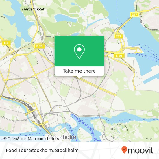 Food Tour Stockholm, Valhallavägen 114 SE-114 41 Stockholm karta