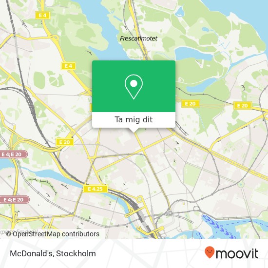 McDonald's, Sveavägen 115 SE-113 49 Stockholm karta