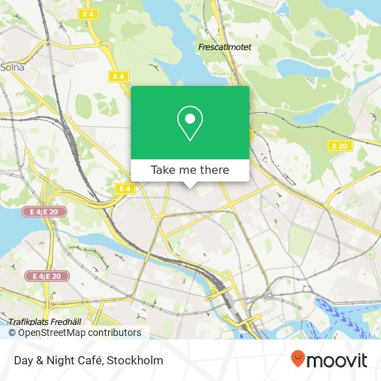 Day & Night Café, Upplandsgatan 78 SE-113 28 Stockholm karta
