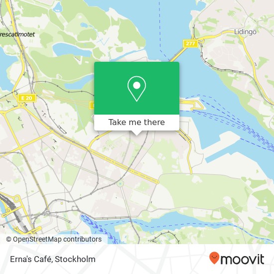 Erna's Café, Brantingsgatan 27 SE-115 35 Stockholm karta