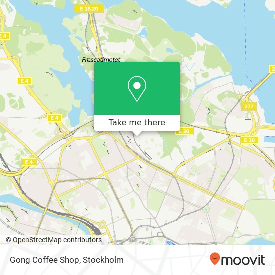 Gong Coffee Shop, SE-114 28 Stockholm karta