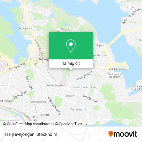 Harpaviljongen karta