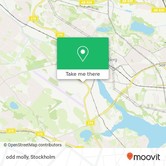 odd molly, Ulvsundavägen SE-168 67 Bromma karta