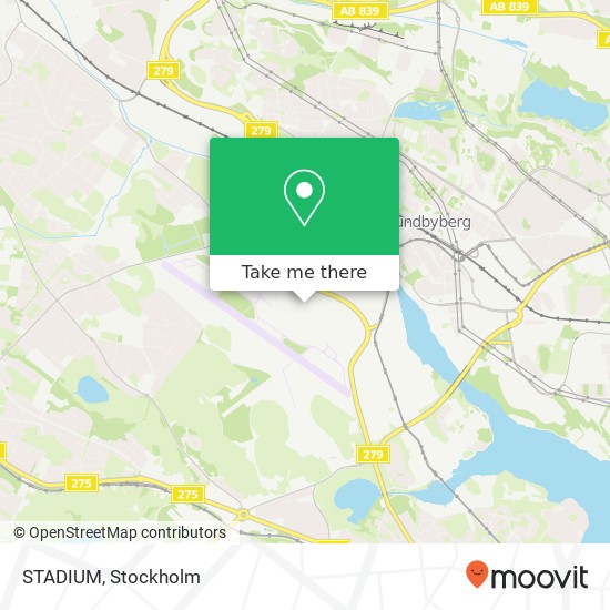 STADIUM, Ulvsundavägen SE-168 67 Stockholm karta