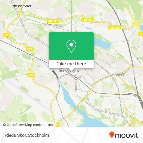 Rieds Skor, Sturegatan 27 SE-172 31 Sundbyberg karta