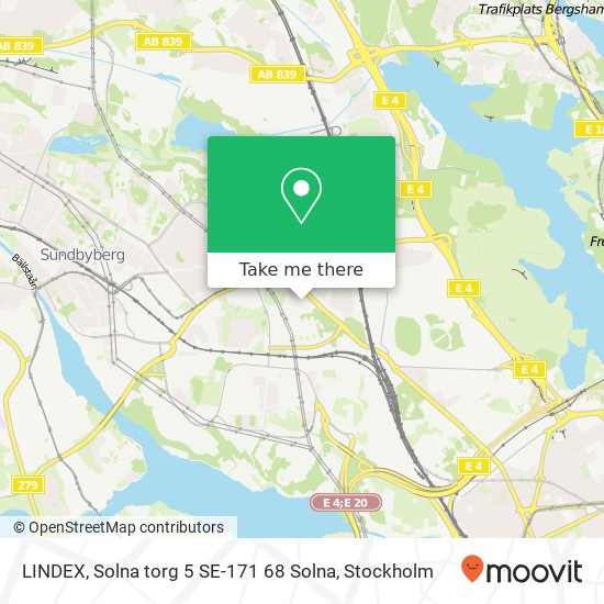 LINDEX, Solna torg 5 SE-171 68 Solna karta