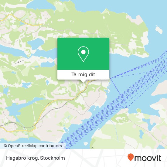 Hagabro krog, Holavedsvägen 37 SE-181 64 Lidingö karta