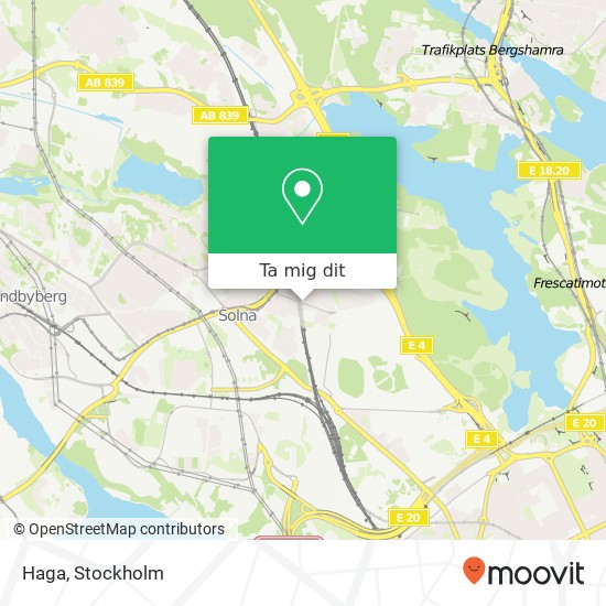 Haga, Hagalundsgatan 21 SE-169 66 Solna karta