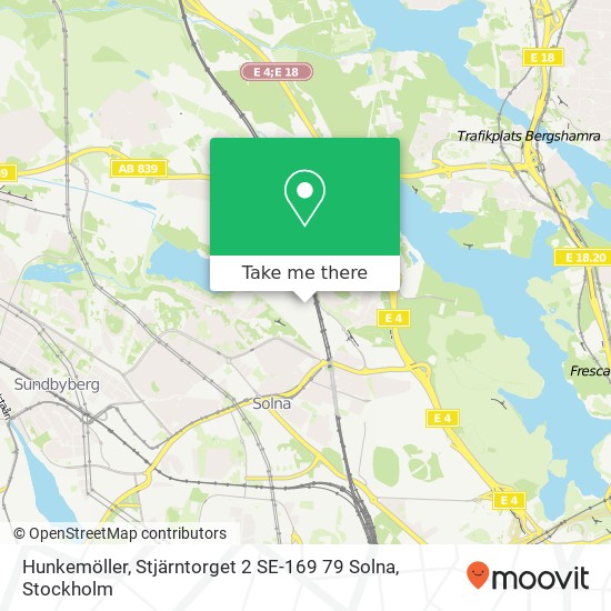 Hunkemöller, Stjärntorget 2 SE-169 79 Solna karta