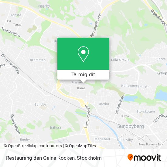 Restaurang den Galne Kocken karta