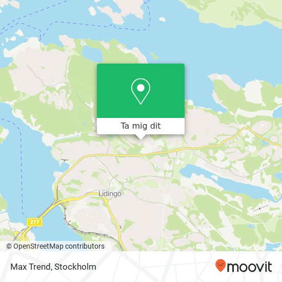 Max Trend, Källängsvägen 26 SE-181 44 Lidingö karta