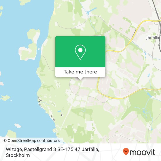 Wizage, Pastellgränd 3 SE-175 47 Järfälla karta