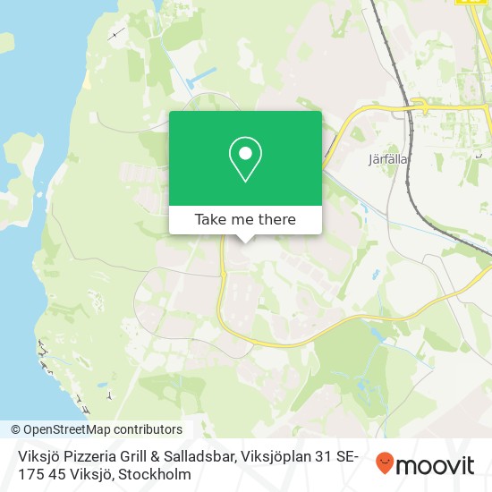 Viksjö Pizzeria Grill & Salladsbar, Viksjöplan 31 SE-175 45 Viksjö karta