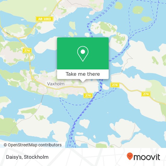 Daisy's, Hamngatan 31 SE-185 32 Vaxholm karta