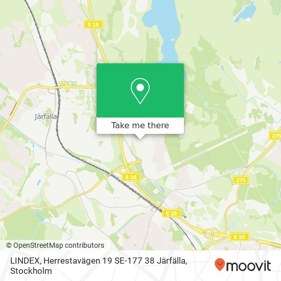 LINDEX, Herrestavägen 19 SE-177 38 Järfälla karta